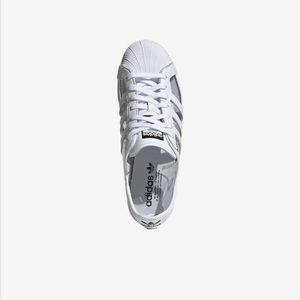 Clear White Adidas. 1 Pair.